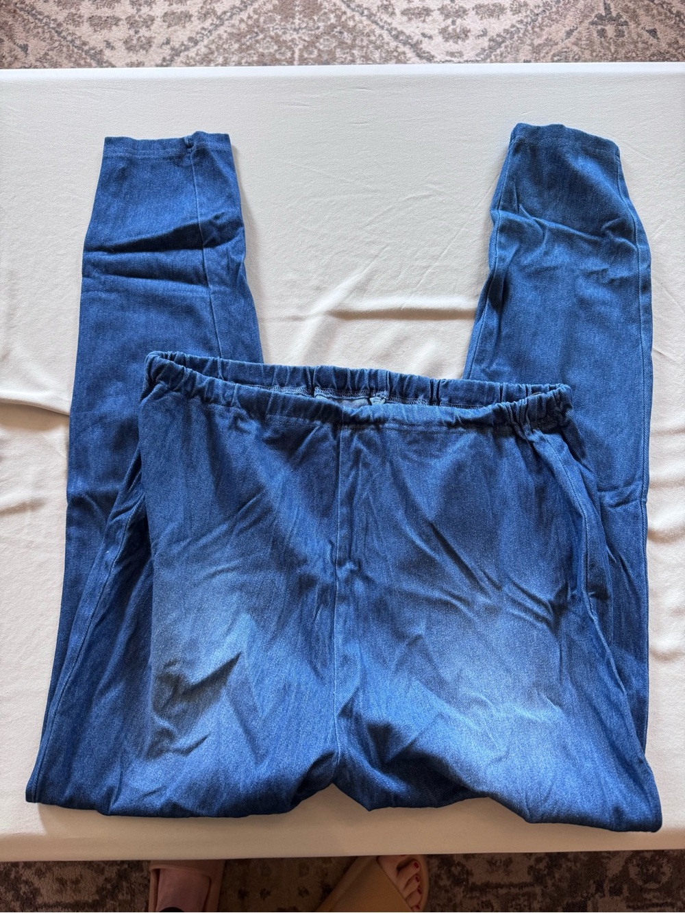 Women’s Blue Elastic Waist Jeans